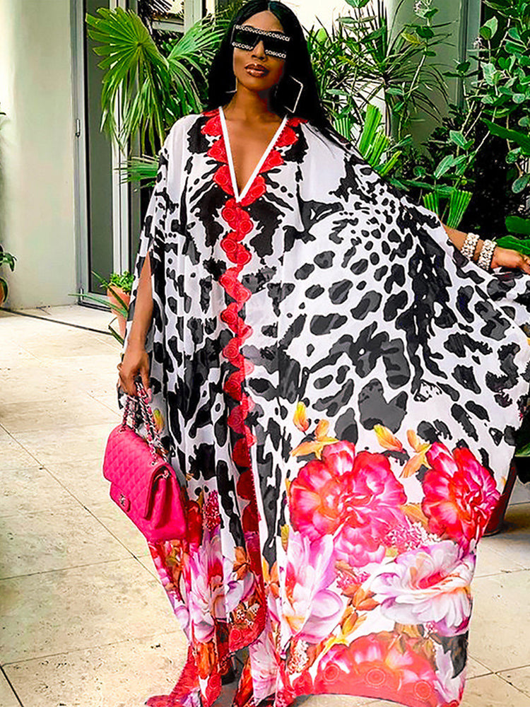 Long on sale chiffon kaftan