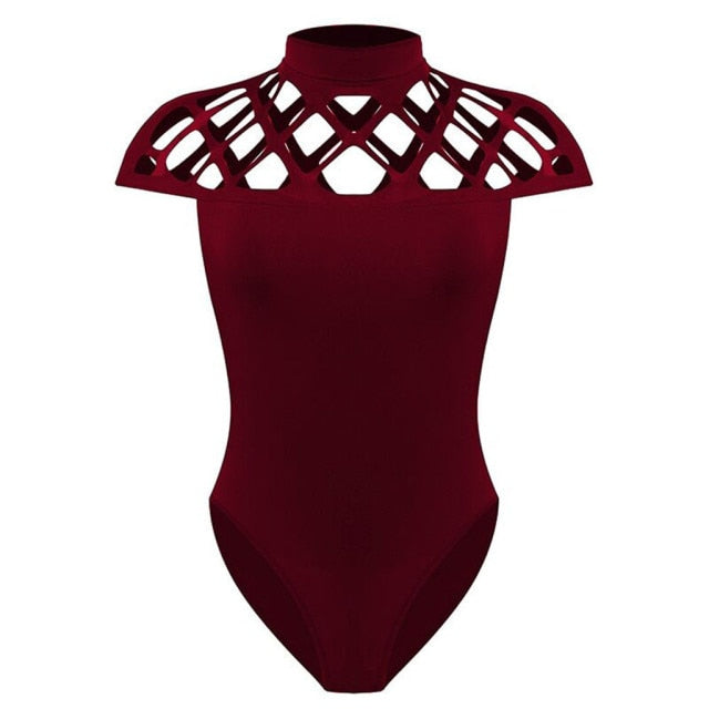 High Neck Caged Bodysuit