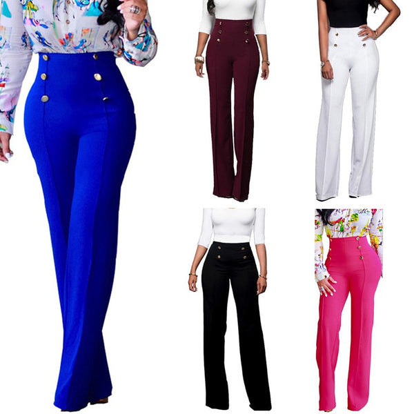 High waisted long pants  -  plus sizes available!