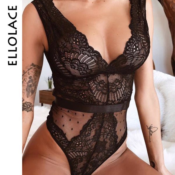 Summer Lace Embroidery Bodysuit