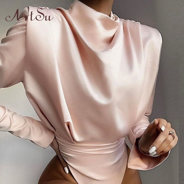 Satin Blouse Bodysuit