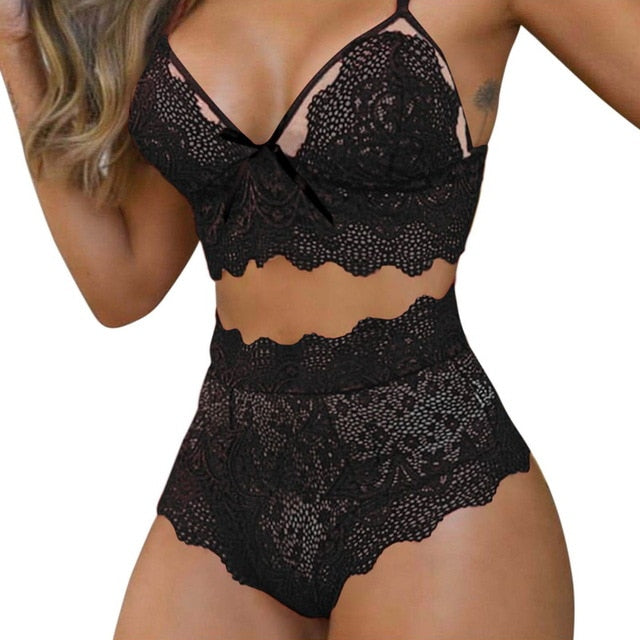 Deep V Ultrathin Bra and Panties Set