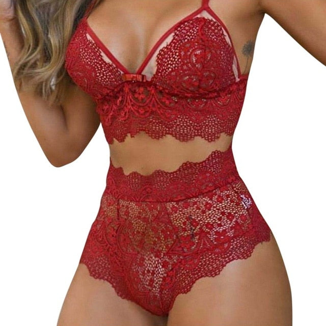 Deep V Ultrathin Bra and Panties Set