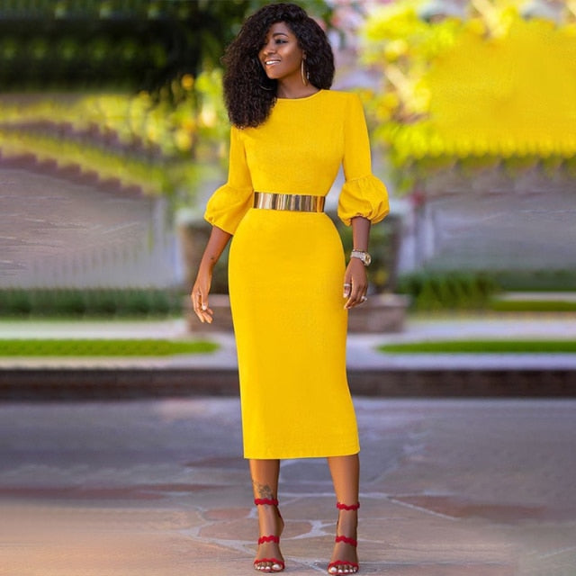 yellow bodycon dress long sleeve yellow bodycon dress Plunge Neck Slit Sleeve Bodycon Dress in Yellow -parroquiadesanalbertomagno.com