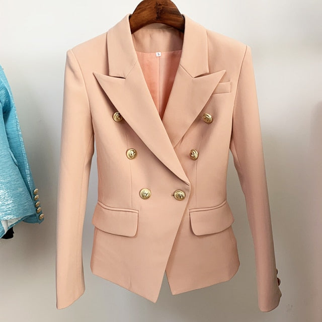 Classic Double Breasted Blazer Jacket