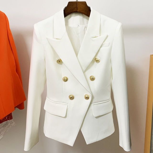 Classic Double Breasted Blazer Jacket