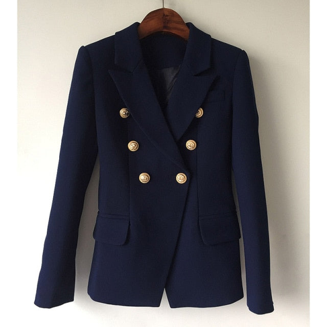 Classic Double Breasted Blazer Jacket