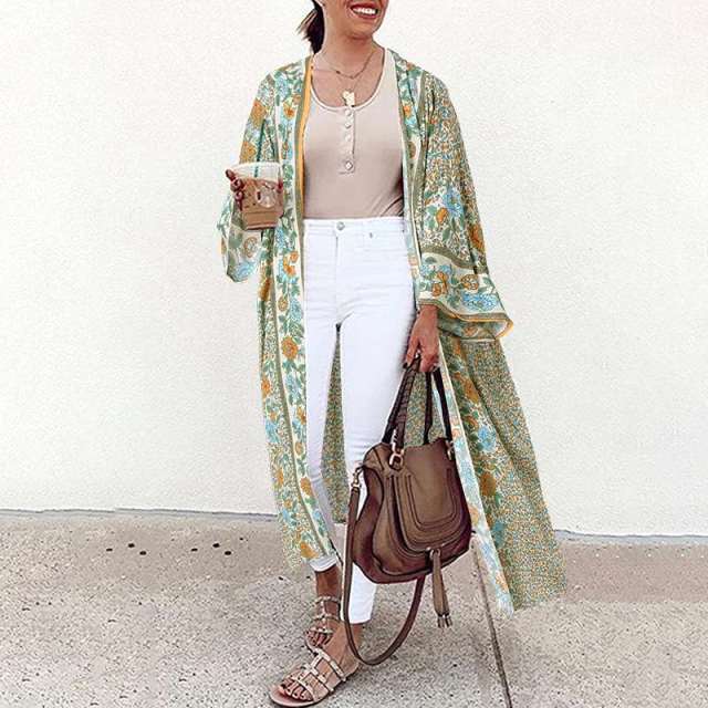 Bohemian Floral Printed Kimono / Cardigan