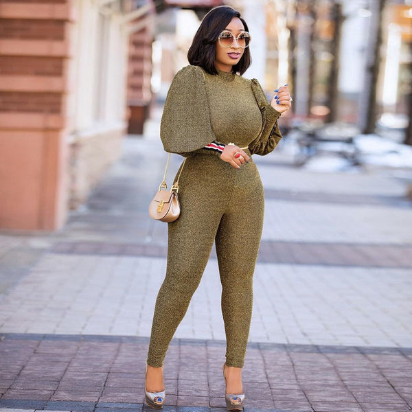 Lantern Sleeve Jumpsuit